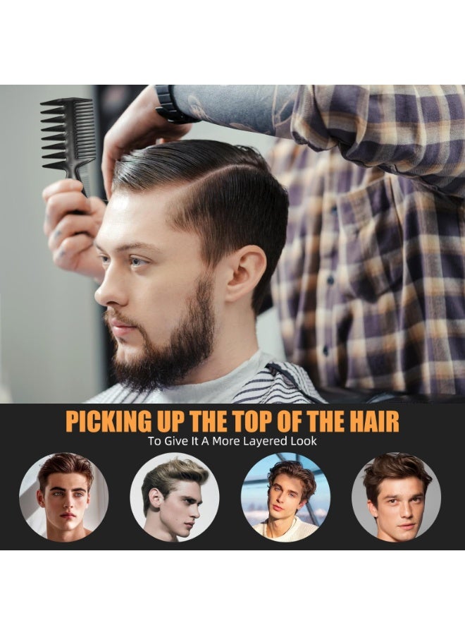 Professional Hair Comb Set 10-Piece – Barber & Salon Hair Cutting and Styling Combs Kit – Fine & Wide Tooth, Rat Tail & Sectioning Hairdressing Combs for All Hair Types - Image 5