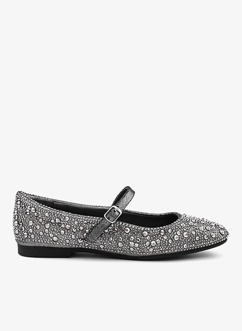 كابلي Cuple Embellished Mary Jane Ballerina Flats