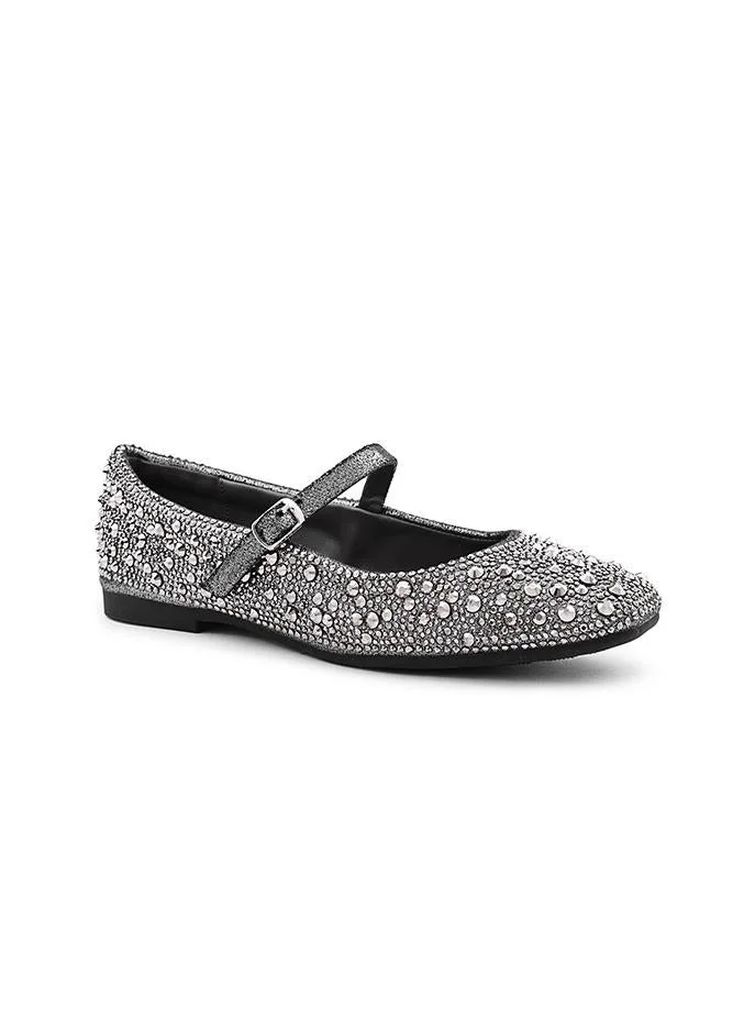 Cuple Cuple Embellished Mary Jane Ballerina Flats