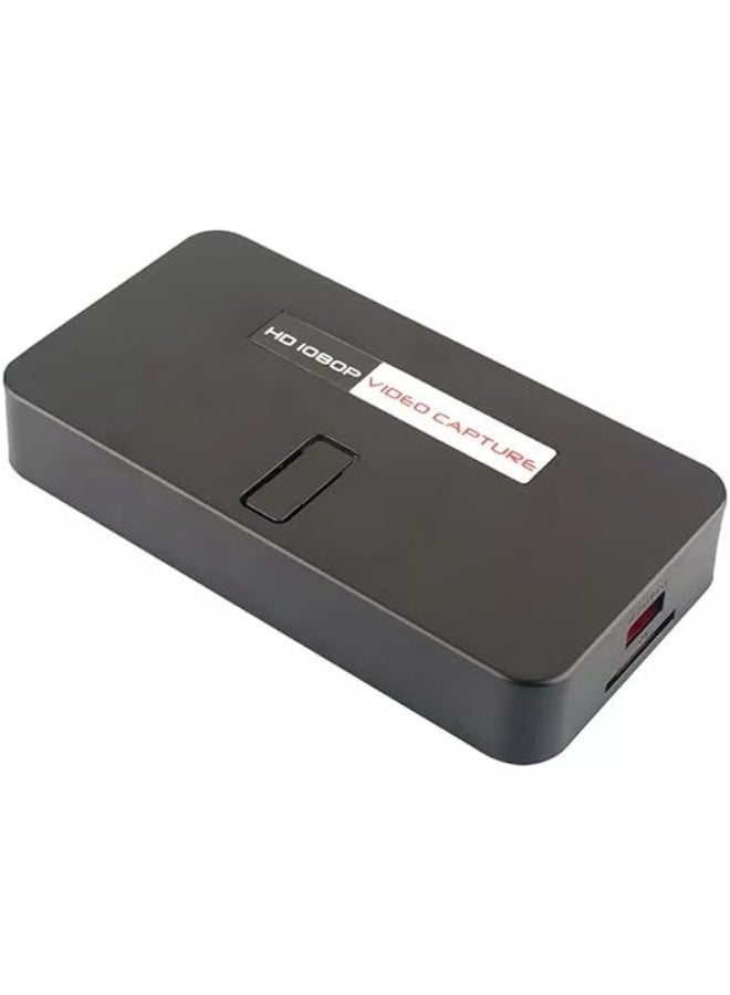 HD 1080P Video Capture Card, Game Recorder Box with USB Direct Recording, HD/AV/Ypbp Support - Image 1