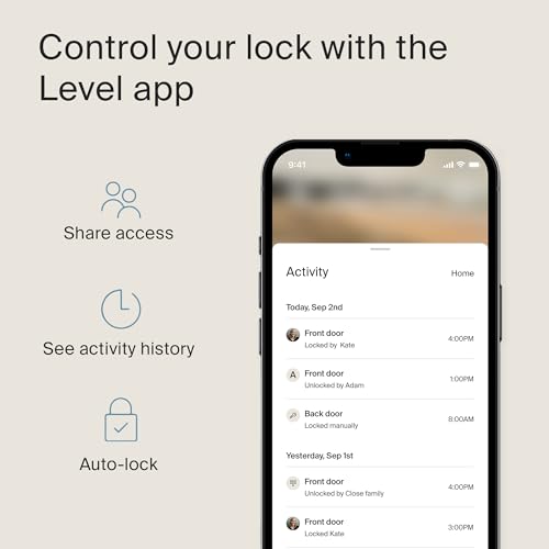 Level Bolt Smart Deadbolt - Make Your Lock Smart & Keep Your Existing Hardware and Keys - Keyless Entry via Level App (iOS & Android) - Works with Apple Home - Image 2