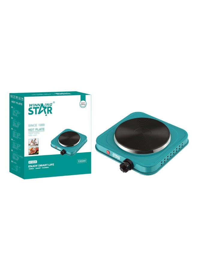 Winning Star Portable Single Burner Hot Plate with 15.5cm Cast Iron Plate ST-9635, 1000W, Adjustable 5-Step Temperature Control & Overheat Protection – Compact & Easy to Clean - Image 2