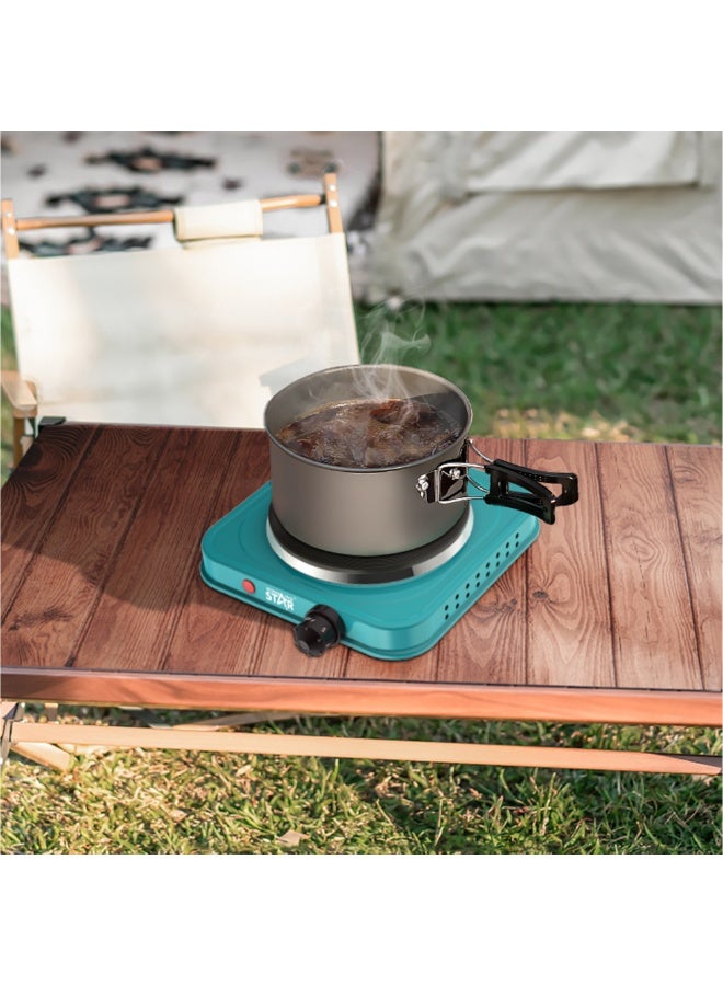 Winning Star Portable Single Burner Hot Plate with 15.5cm Cast Iron Plate ST-9635, 1000W, Adjustable 5-Step Temperature Control & Overheat Protection – Compact & Easy to Clean - Image 3