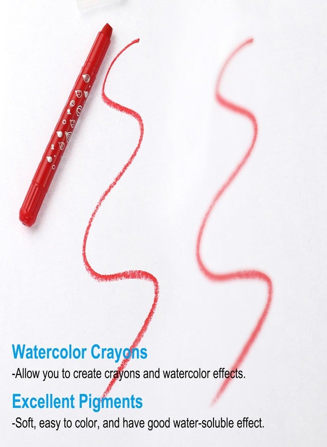 PATIKIL Gel Crayons, 3PCS Watercolor Crayons Silky Water Soluble Twist Bulk for Artists Coloring Drawing Painting, Gray Crayon - Image 3