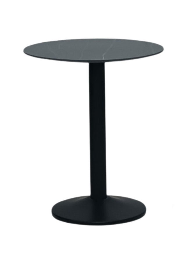 SULSHA SULSHA 3-Piece Square Dining Set | Sturdy Kitchen Dining Table With 2 Dining Chairs | 1+2 Seater Modern Design Furniture For Home, Dining Room - 60x60x75 Black/Mable  - Image 5