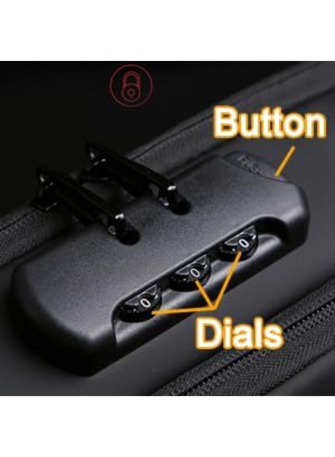 Anti-Theft Sling Bag with USB Charging Port & Password Lock – Multi-Pocket Crossbody Chest Bag for Travel, Work, Daily Use, Secure Lightweight Shoulder Bag - Image 2