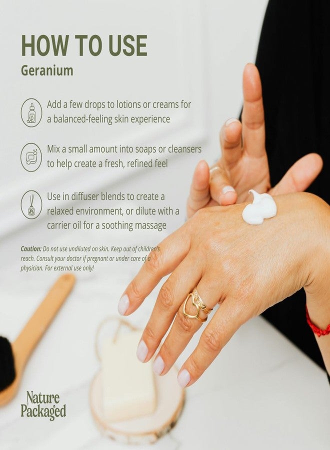 Nature Packaged Geranium Essential Oil - Direct from Egypt Nile Delta - Pure Essential Oils for Body, Skincare & Balance - Natural Aceite de Geranio - 100% Pure Therapeutic Grade (15ml) - Image 5