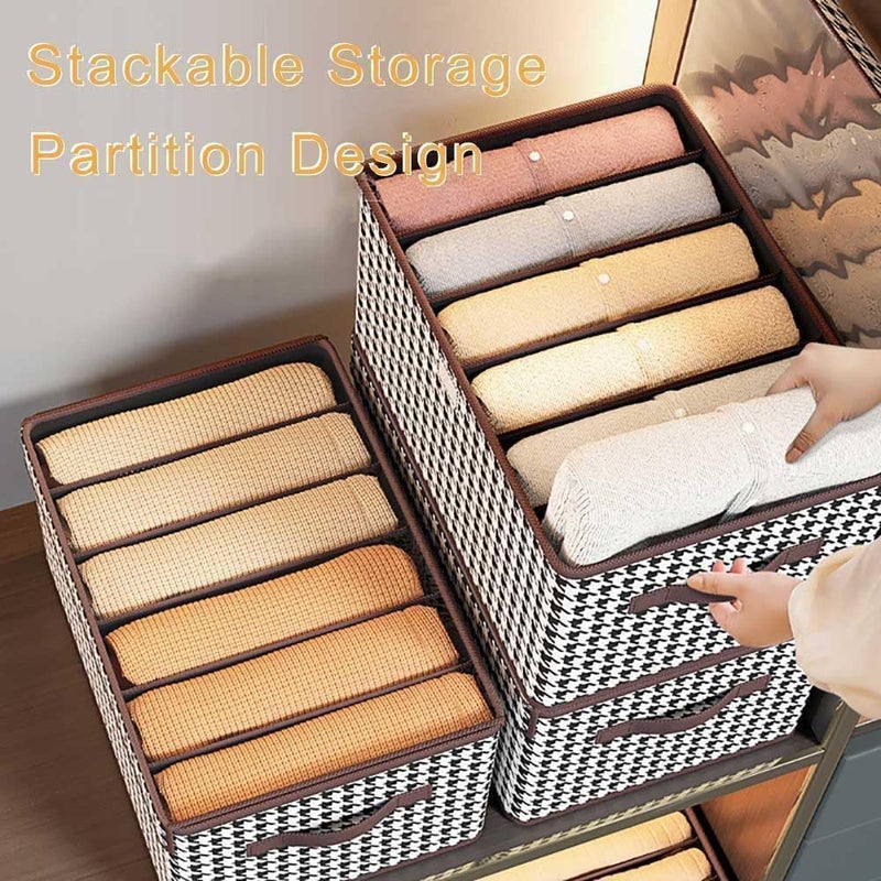Foxelli Cloth Storage Box Organizer For Wardrobe Clothes Storage Bag For Storage Box For Clothes Large Foldable Steel Frame Clothes Organiser For Wardrobe Saree Shirt Blanket Storage Box 26 Ltr Cover 4  - Image 2