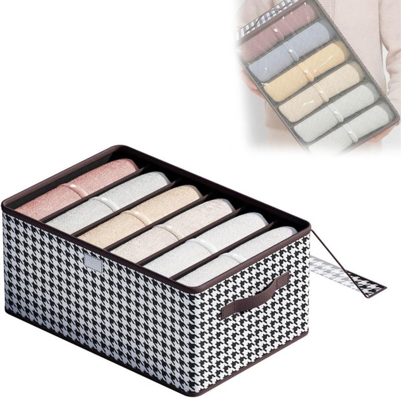 Foxelli Cloth Storage Box Organizer For Wardrobe Clothes Storage Bag For Storage Box For Clothes Large Foldable Steel Frame Clothes Organiser For Wardrobe Saree Shirt Blanket Storage Box 26 Ltr Cover 4  - Image 1