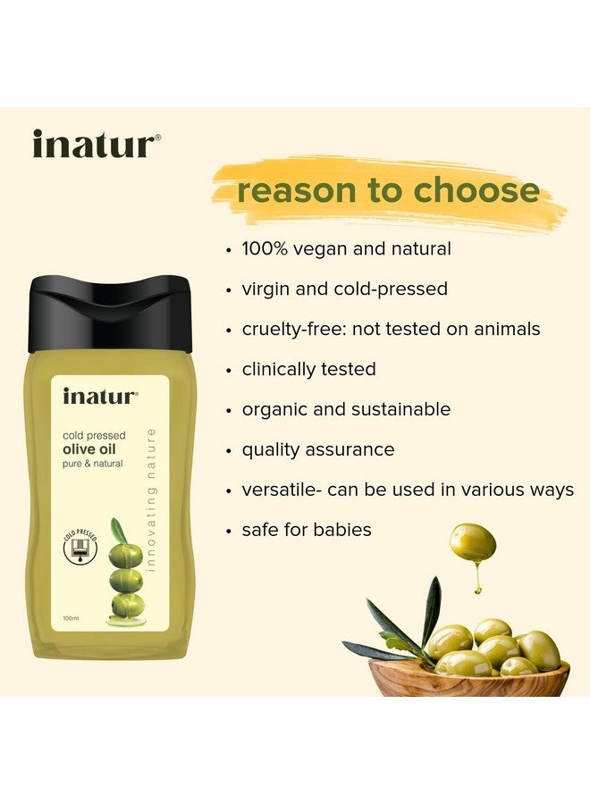 إناتور زيت زيتون إيناتور ١٠٠ مل - زيت زيتون عضوي، معصور على البارد، نقي ١٠٠٪ للعناية بالبشرة والوجه والشعر | زيت زيتون للشعر والبشرة، آمن للأطفال، زيت للجسم، مناسب لجميع أنواع البشرة - Image 5