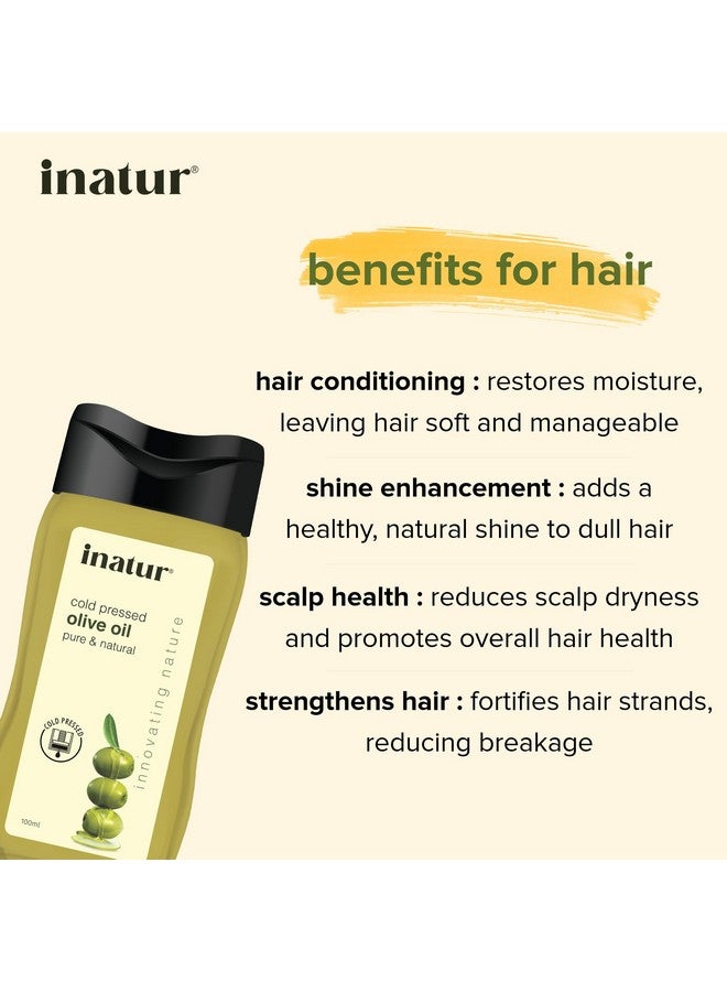 إناتور زيت زيتون إيناتور ١٠٠ مل - زيت زيتون عضوي، معصور على البارد، نقي ١٠٠٪ للعناية بالبشرة والوجه والشعر | زيت زيتون للشعر والبشرة، آمن للأطفال، زيت للجسم، مناسب لجميع أنواع البشرة - Image 4
