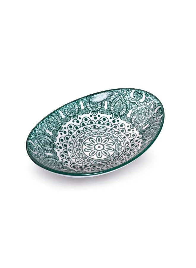 Arabesque Green Oval Bowl 20 cm - pzsku/ZF530E72BD98D9C47C688Z/45/_/1678342215/ecf9a00a-054a-4358-8f7c-37f4d79863a9