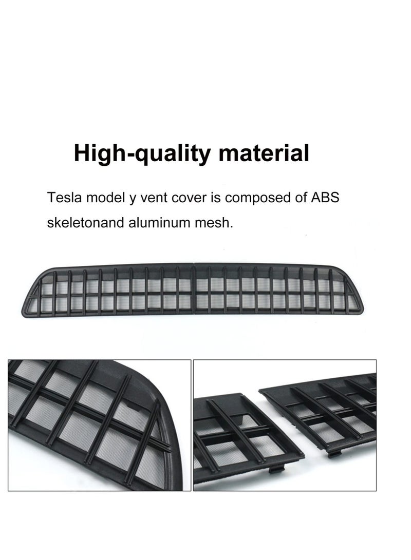 Generic Vent Cover for Tesla Model Y, Air Conditioning Inlet Protective Cover for Tesla Model Y, Intake Inlet Vent Grille Cover, Suitable for Model Y Accessories 2023 2022  - Image 5