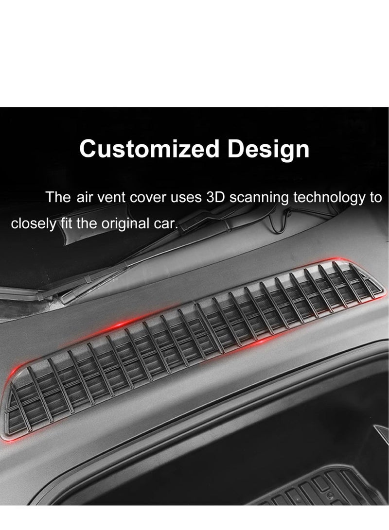 Generic Vent Cover for Tesla Model Y, Air Conditioning Inlet Protective Cover for Tesla Model Y, Intake Inlet Vent Grille Cover, Suitable for Model Y Accessories 2023 2022  - Image 2