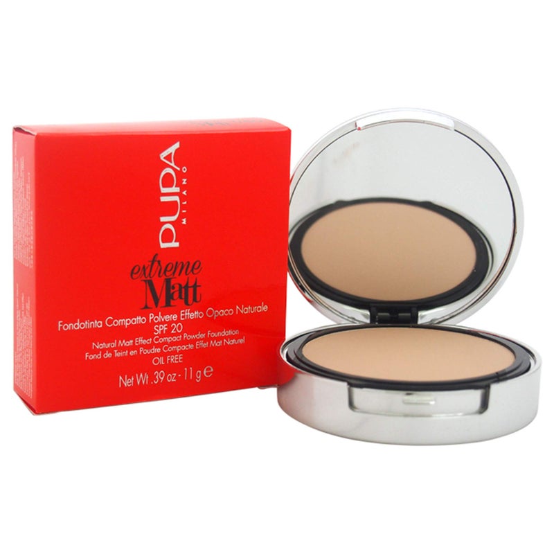 PUPA EXTREME MATT - POWDER FOUNDATION NO. 40 NATURAL BEIGE