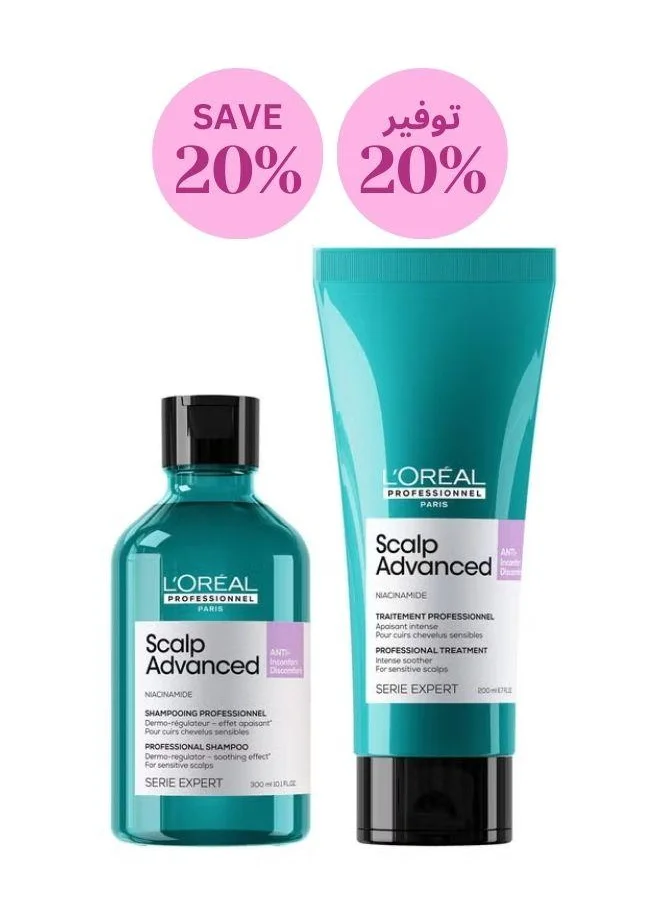 L'Oréal Professionnel L’Oréal Professionnel Scalp Advanced Anti-Discomfort, 300ml & 200ml, 20% Savings