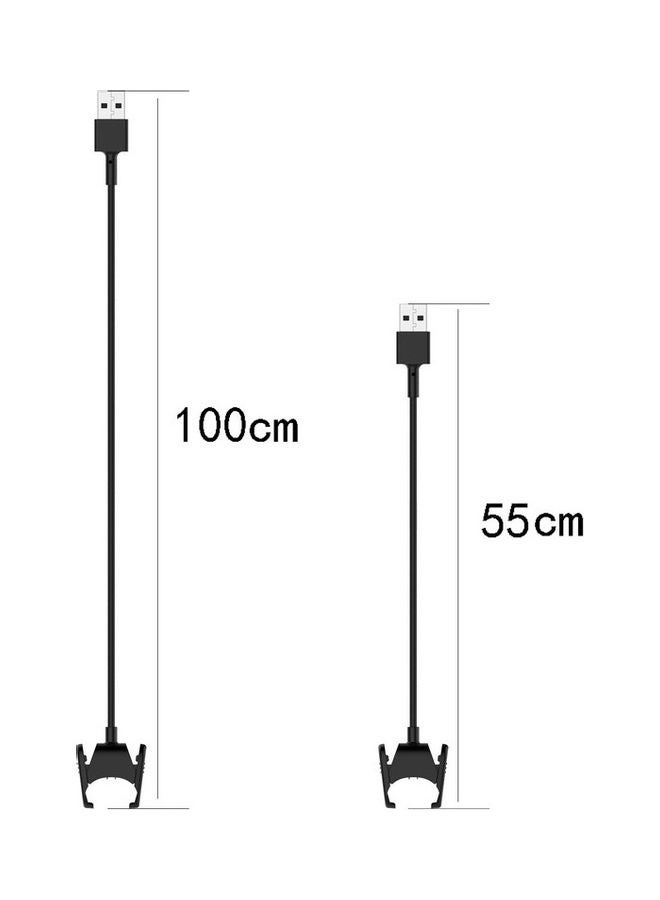 NIBEMINENT 2-Piece Charging Cable Set For Fitbit Charge 3&4 Watch Black - Image 5