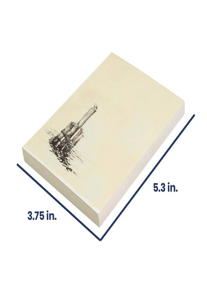Pacific Arc دفتر رسم مسطح - 3.75 × 5.3 بوصة - دفتر ملاحظات فارغ من سيجول، 64 ورقة، ورق سميك 100 جرام/م²، للرسم والتخطيط وكتابة اليوميات - Image 3