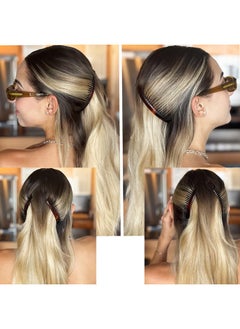 CAMILA Camila Paris AD66/2 French Side Comb Large Curved Tortoiseshell Hair Combs for Women Fine Hair, 4 Inch Strong Hold Hair Comb for Women Bun Chignon Up-Do Styling Girls Hair Accessories, Made in France  - Image 2