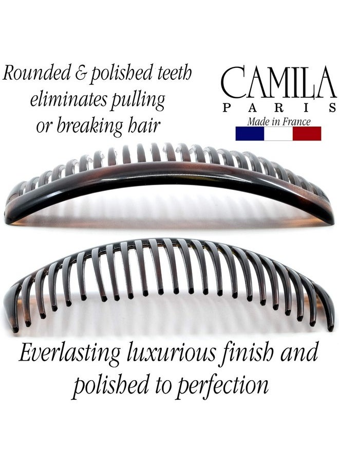 Camila Paris AD66/2 French Side Comb Large Curved Tortoiseshell Hair Combs for Women Fine Hair, 4 Inch Strong Hold Hair Comb for Women Bun Chignon Up-Do Styling Girls Hair Accessories, Made in France - pzsku/ZF531056C4AA96D18AA84Z/45/_/1741329865/9ef1f9e4-6fc4-41ff-910d-f326ae76db43