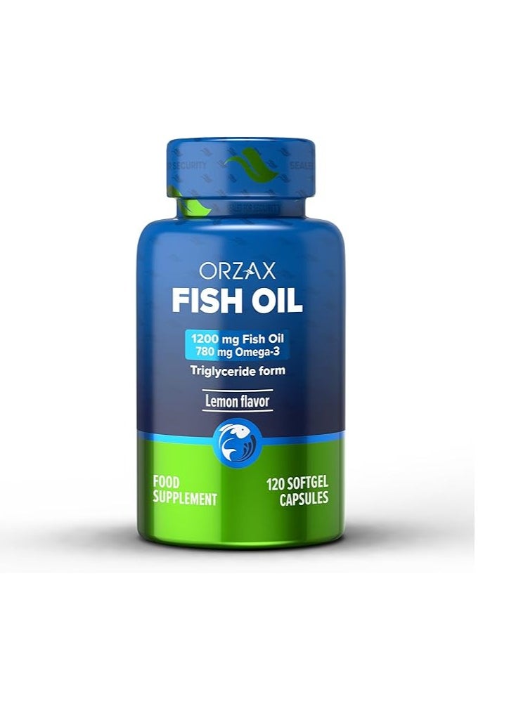 Omega 3 Fish Oil  Heart, Eye, Joint, and Nerve & Brain Supplement 1200 mg 120 Softgels - pzsku/ZF531070E0C6C80A6A6E3Z/45/_/1739369002/8b55654a-756d-47c8-b67e-a0e795df94f2