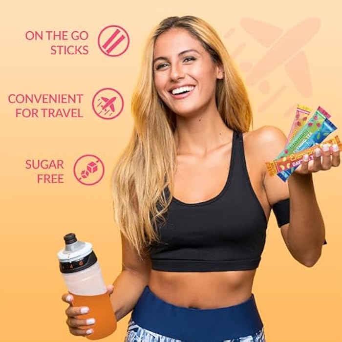 SkinnyBoost Skinny Teas Instant Tea Sticks – Energizing Daytime Tea – 14 Ct – Black & Green Tea with Garcinia Cambogia, Inulin, Vitamin C, B Vitamins & Folate – Clean Energy Boost (Hibiscus Berry) - Image 5