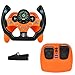 RedCrab Steering Wheels with Brake and Gas Pedals Toy for KidsPretend Driving Seat Toys with Light and MusicSimulated Driving for ToddlersBaby Electric Early Learning Educational Toys Orange - Image 2