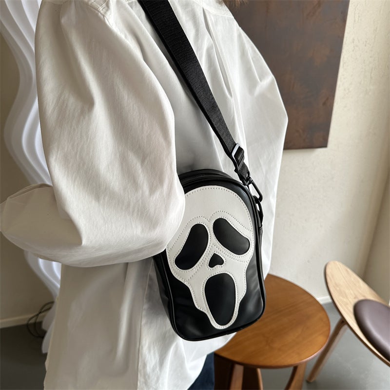 PU Ghost Skull Crossbody Shoulder Bag - Image 2