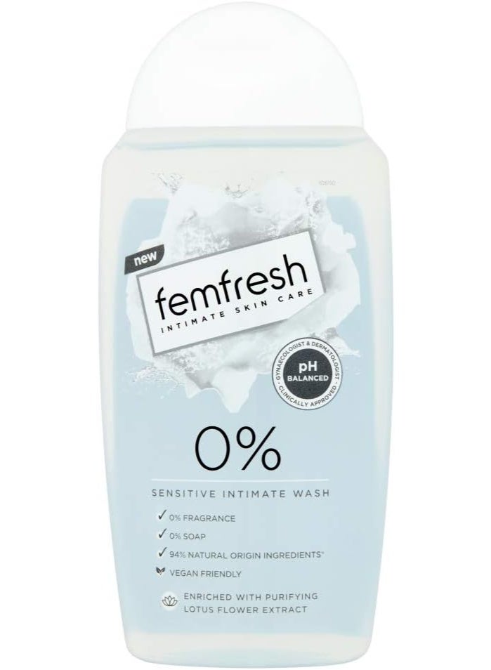 فيم فريش غسول نسائي منعش خالٍ من العطور، نباتي، متوازن الحموضة، للبشرة الحساسة، بخلاصة زهرة اللوتس، 250 مل - Image 1