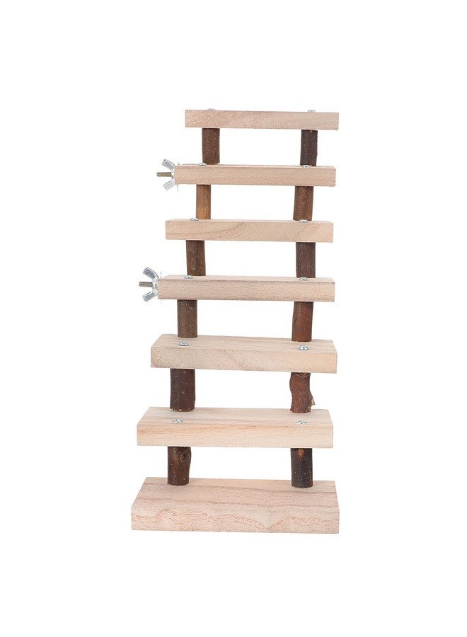 balacoo Chinchilla Climbing Platform Wooden Hamster Ladder Steps Stair Climbing Toys Playground Toy Chewing Toys for Small Animals Sugar Glider Chinchilla Guinea- Pigs Squirrel Jumping Platform - Image 1