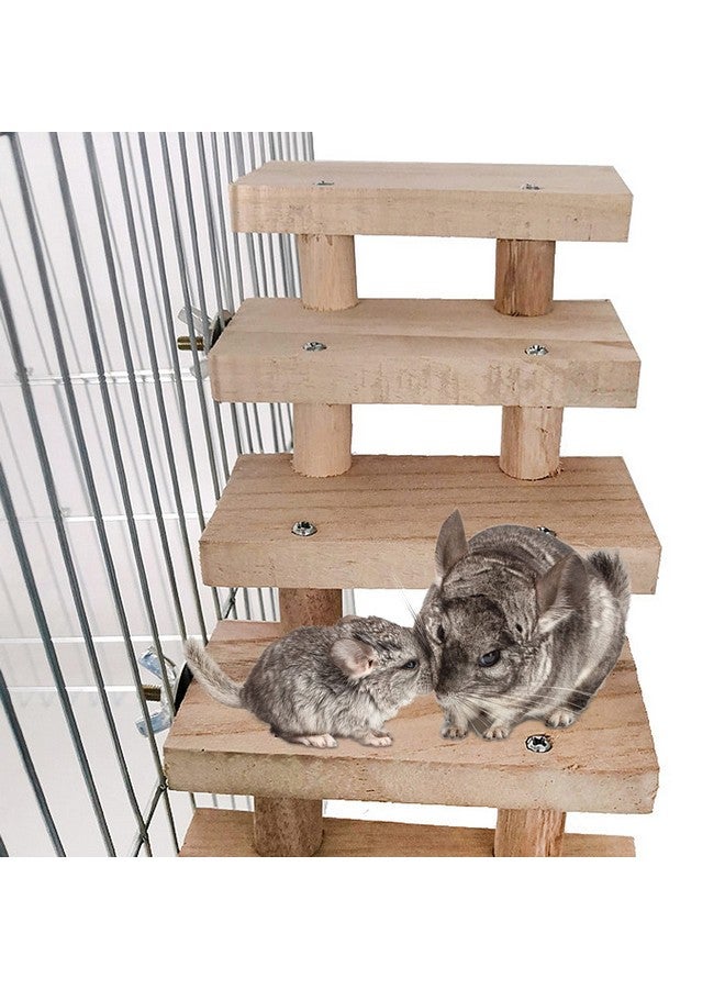 balacoo Chinchilla Climbing Platform Wooden Hamster Ladder Steps Stair Climbing Toys Playground Toy Chewing Toys for Small Animals Sugar Glider Chinchilla Guinea- Pigs Squirrel Jumping Platform - Image 4