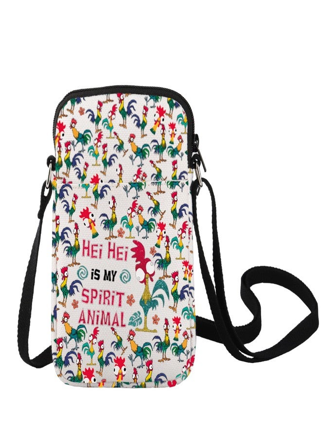 ليفلو حقيبة كروسبودي من ليفلو بتصميم دجاجة هاي، هدية لمحبي الدجاج، هاي هي حيواني الروحي، حقيبة كتف، منتج من فيلم كرتوني (حقيبة هاي سي) - Image 1