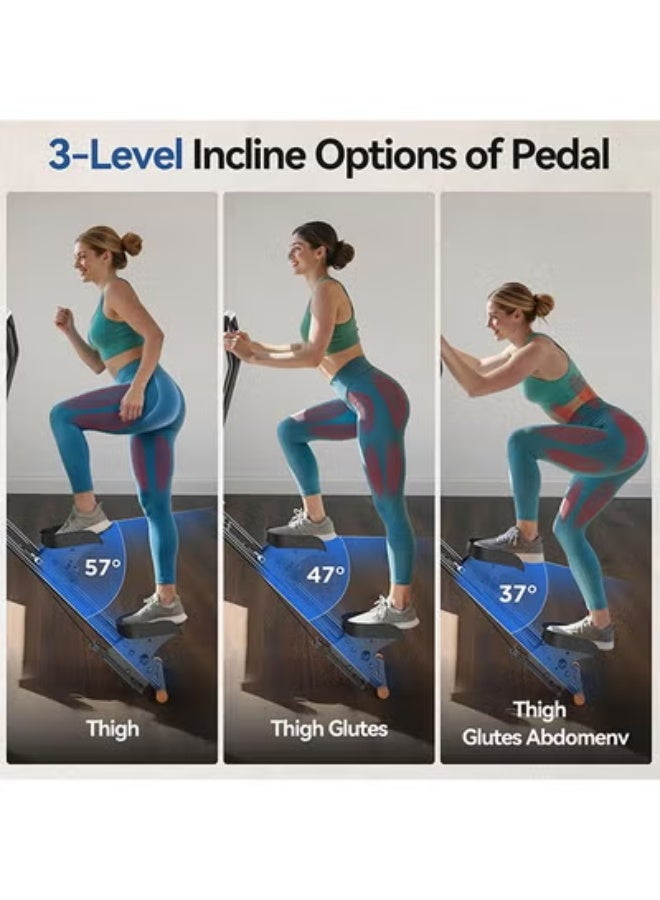 MAX PRO Adjustable Foldable Stair Climber with LCD Display & Handlebar Vertical Cardio Machine (Random Color) - Image 2