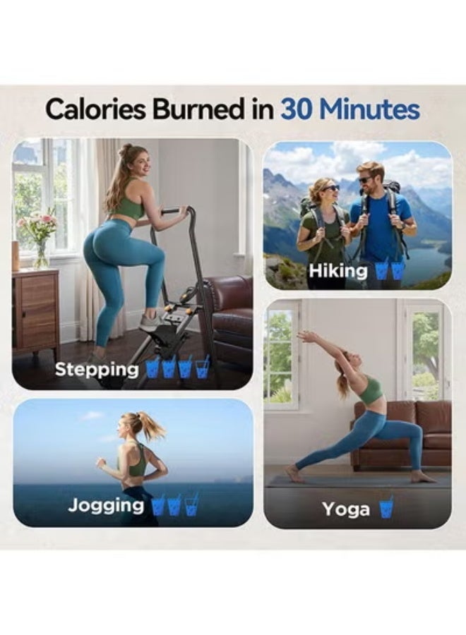 MAX PRO Adjustable Foldable Stair Climber with LCD Display & Handlebar Vertical Cardio Machine (Random Color) - Image 5