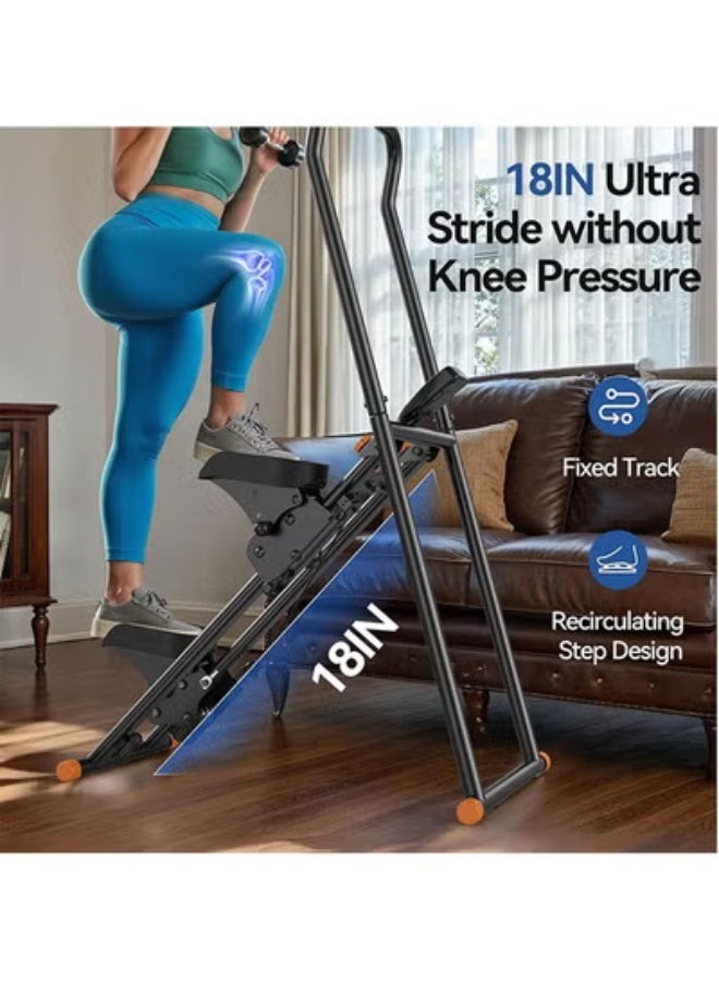 MAX PRO Adjustable Foldable Stair Climber with LCD Display & Handlebar Vertical Cardio Machine (Random Color) - Image 4