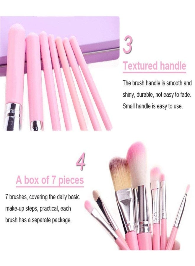 Ooplore Women's & Girl's 7 Pink Makeup Brushes Set for Makeup - (Pack of 7) - Image 5
