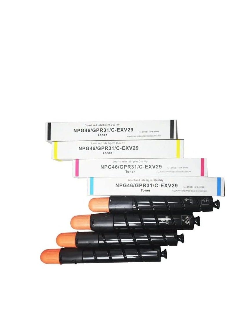 Terabyte C-EXV29 / NPG46 / GPR31  Compatible Toner Premium Quality Toner Cartridges for Canon IR Advance C5030 C5035 C5235 C5240 (Black Cyan Yellow Magent)4 PCS COMBO - Image 2