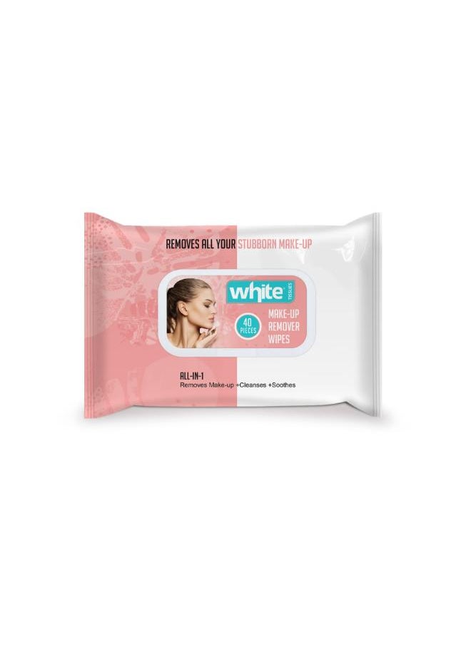 White Make-Up Remover Wipes | 40 Wipes - pzsku/ZF5317BC3B68922EF78E0Z/45/_/1706631207/8a4d4a6a-6cbe-49a4-8c34-49c291e6a0ec