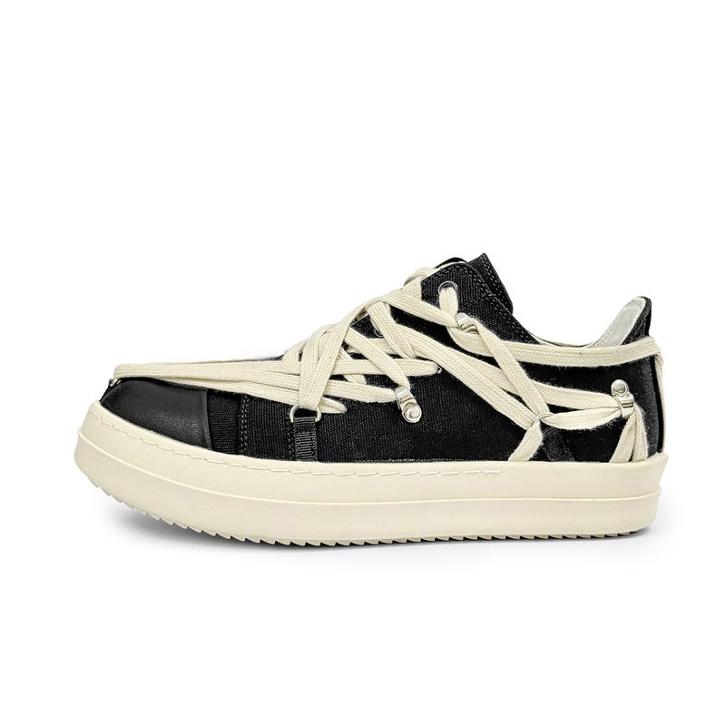 Men''s Shoes Summer 2025 New Casual Shoes Thick-Soled Breathable Leather Shoes Men''s Popular Shoes Men''s Sneakers Ro - Image 1