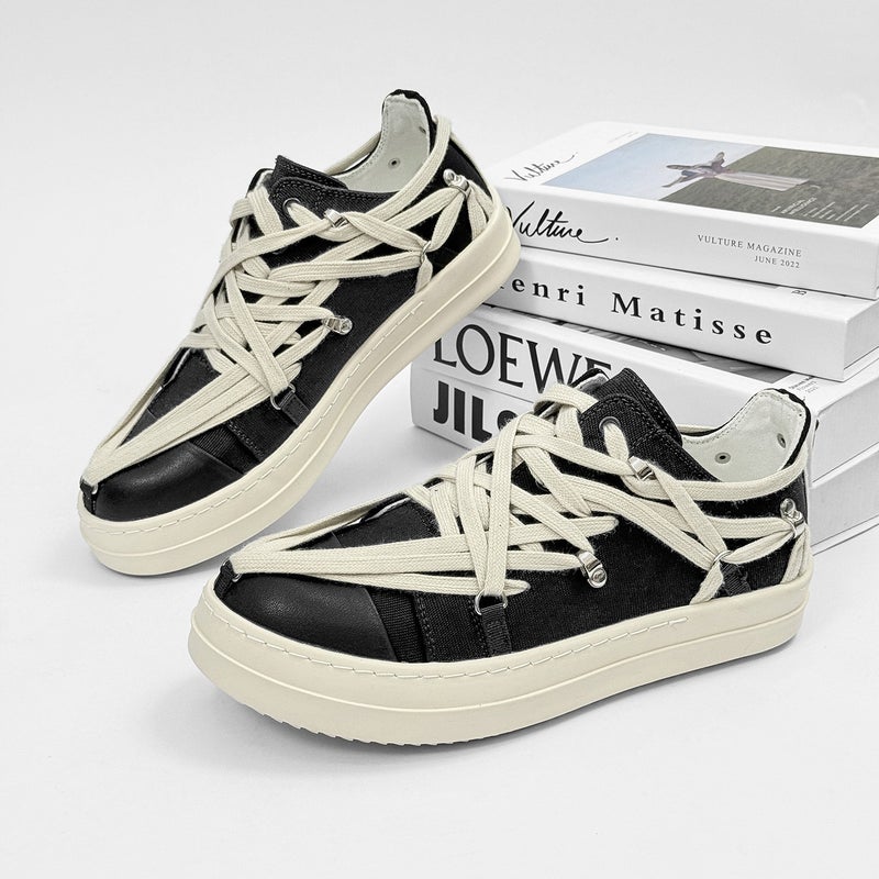 Men''s Shoes Summer 2025 New Casual Shoes Thick-Soled Breathable Leather Shoes Men''s Popular Shoes Men''s Sneakers Ro - Image 4
