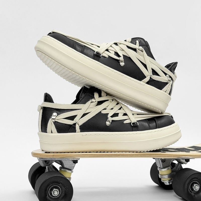 Men''s Shoes Summer 2025 New Casual Shoes Thick-Soled Breathable Leather Shoes Men''s Popular Shoes Men''s Sneakers Ro - Image 2