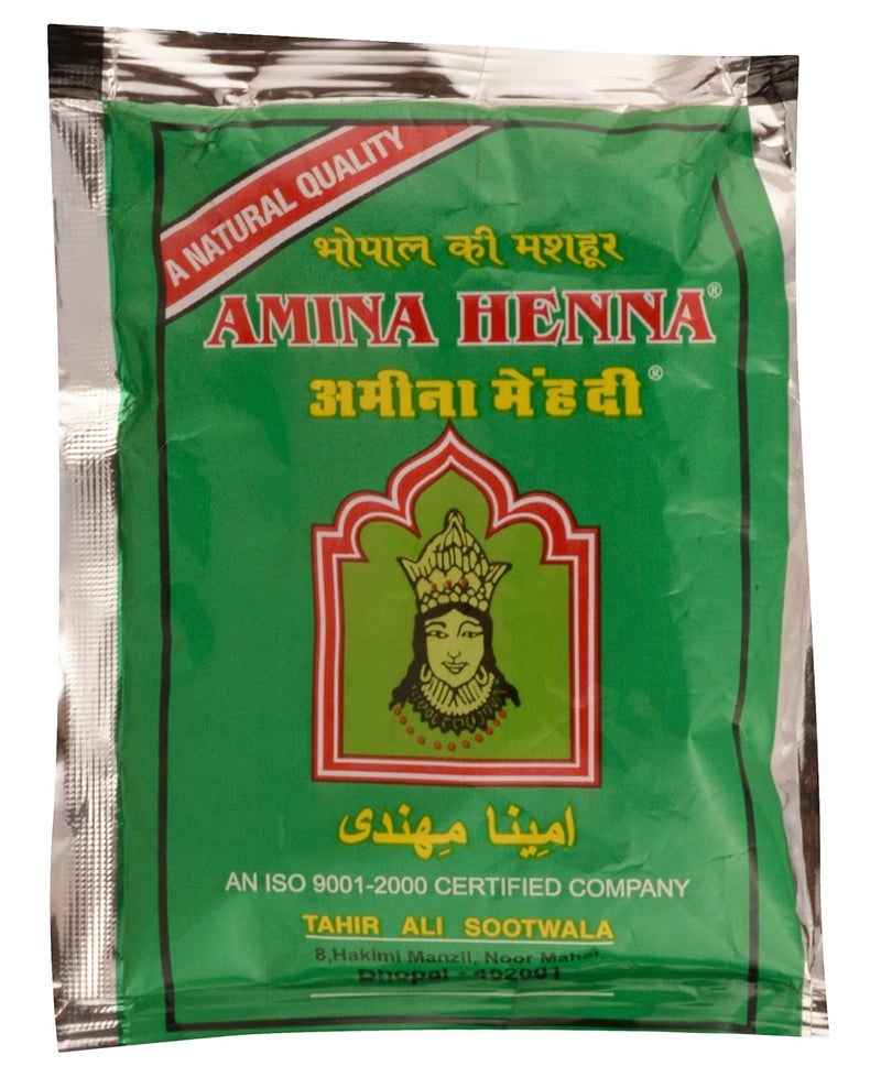 Amina Henna Mehndi Green 600 g Pack of 20 - Image 2