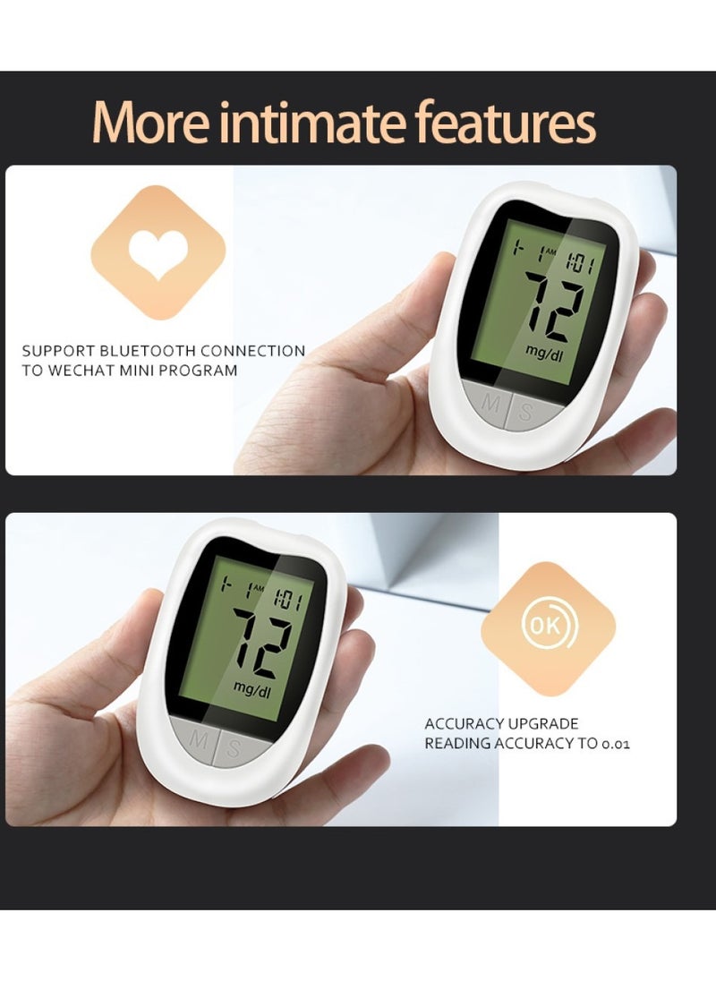 Changli - Glucose Monitoring System with 50 Sugar Test Strips 1 Glucometer 50 Lancets 1 Lancing Device for Home Use Portable Sugar Test - Image 1