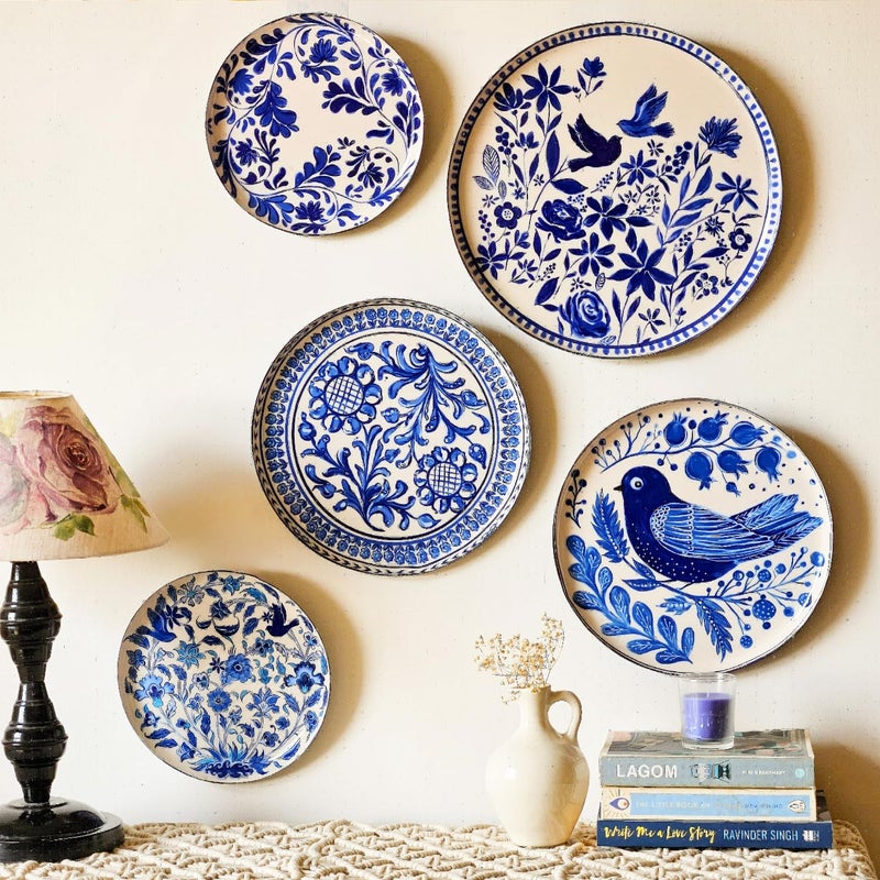 RITUALISTIC RITUALISTIC Holland Wall Plates Paintings Perfect Home Decor and Wall Decor Items for Your Hall and Living Room Set of 5 Gift Items  - Image 1