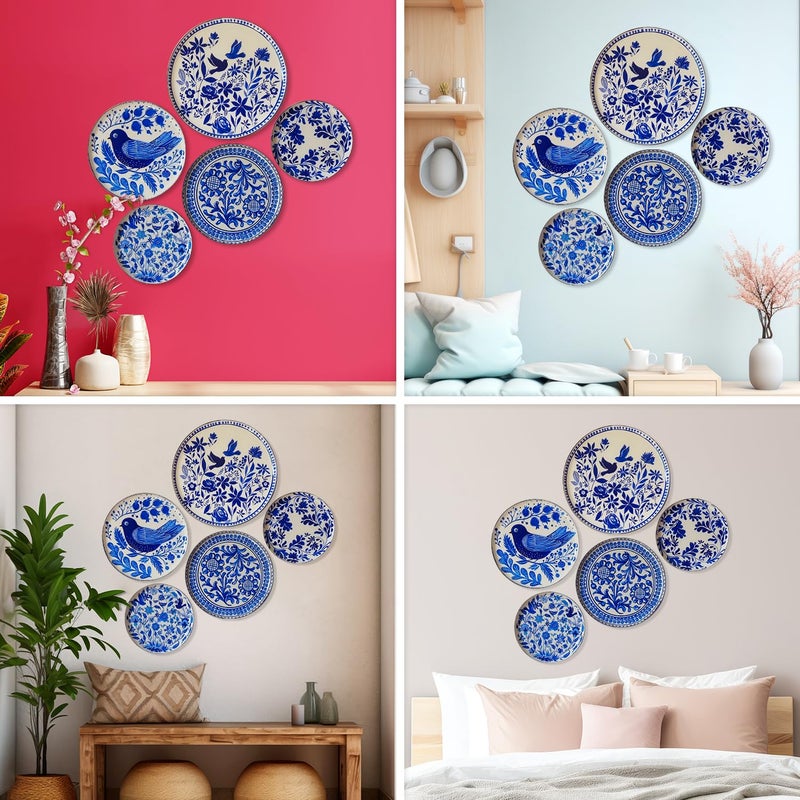 RITUALISTIC RITUALISTIC Holland Wall Plates Paintings Perfect Home Decor and Wall Decor Items for Your Hall and Living Room Set of 5 Gift Items  - Image 5