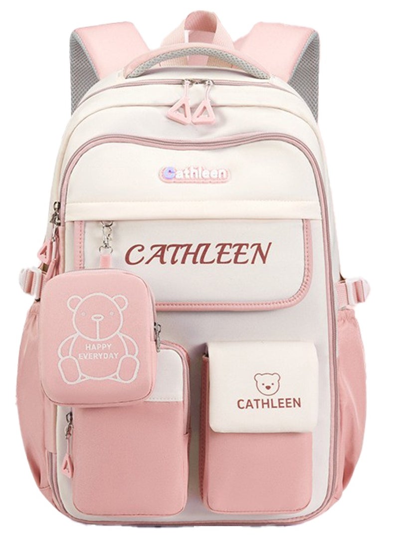 حقيبة ظهر للأطفال للبنات والأولاد، حقيبة مدرسية ابتدائية خفيفة الوزن، حقيبة كتب مدرسية كبيرة السعة، حقيبة كمبيوتر محمول للطلاب المراهقين