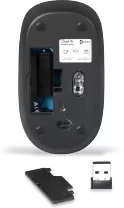Enter Swish Wireless Mouse, 2.4 Ghz USB Nano Receiver, 1600 DPI Optical Sensor, 3-Button Design, Plug & Play, for Windows/Mac/Linux (Black & Blue) - Image 4