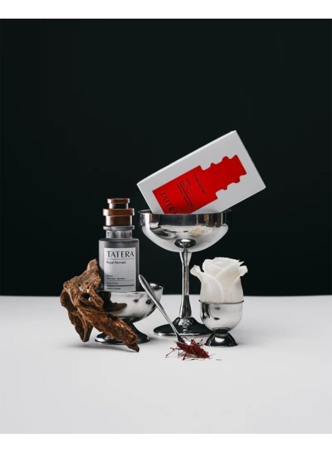 TATERA ROYAL NOMAD - An olfactory odyssey through the desert, where the mystical allure of oud intertwines with saffron, benzoin, rose, and smoky incense. - Image 2
