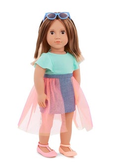Our Generation Our Generation - Lisa Doll With Denim And Tulle Skirt Outfit  - Image 2