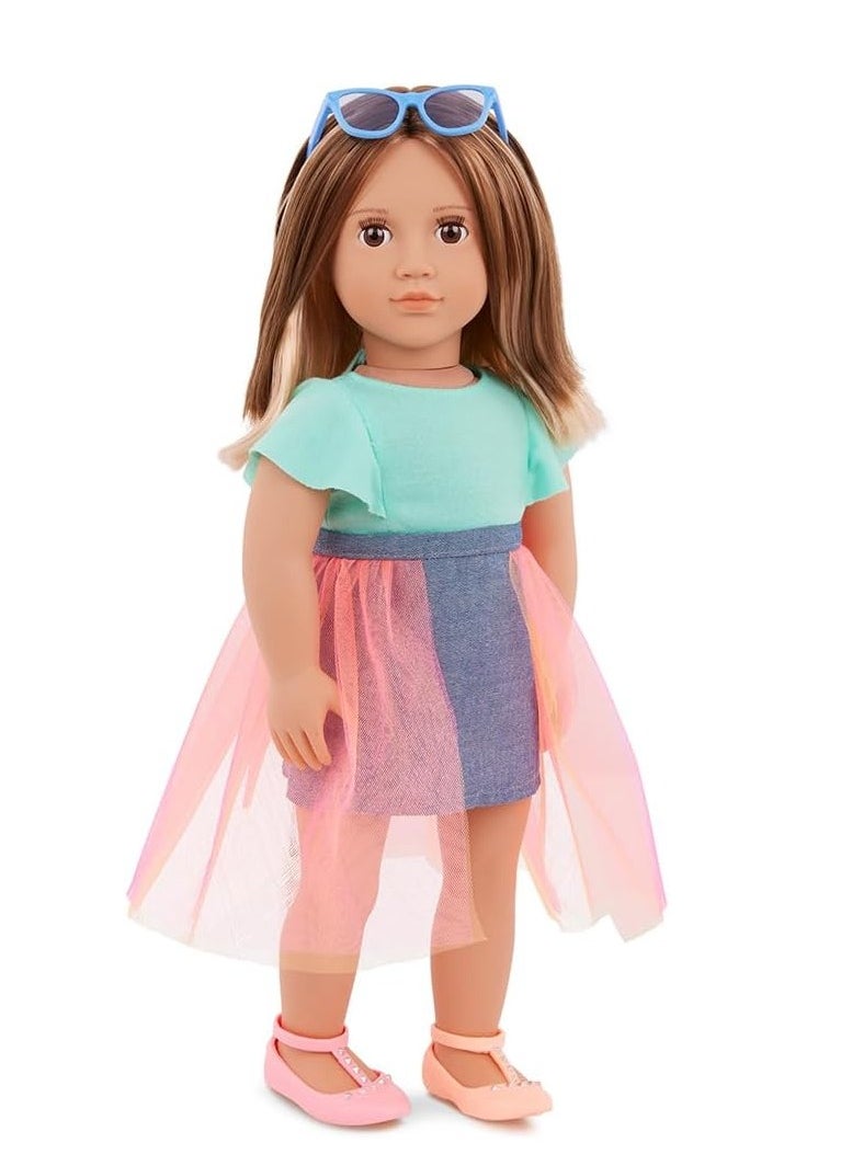 Our Generation Our Generation - Lisa Doll With Denim And Tulle Skirt Outfit  - Image 2